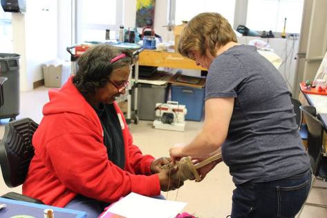 Making art with Alicia